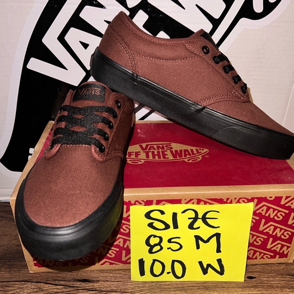 Vans Brown and Black Sneakers
